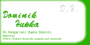 dominik hupka business card